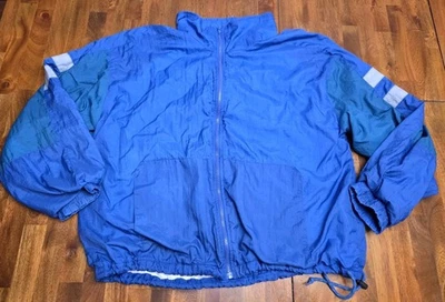 Vintage Voit Equipment 80s/90s Waterproof Jacket XLarge Blue Activewear Retro - Image 1 of 4