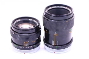 LOT Canon FD 50/1.4 SSC 50/3.5 MACRO BL BREECH LOCK 2 Lenses 50mm FREE US SHIP - Picture 1 of 15