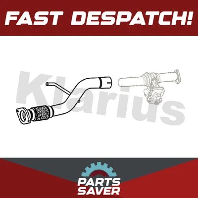 Tubo de escape delantero/abajo para Nissan Qashqai J11 1.5D 2013 en calidad Klarius Foto 1 de 4