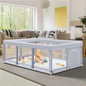 Casetta grande per bambini 74" × 50", baby playard per neonati e bambini piccoli, recinto per bambini.W2 - Foto 1 di 9