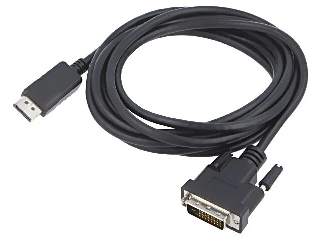CA-DPDV-10CU-0030-BK Câble Displayport Mâle, DVI-D (24+1) Mâle 3 mètres noir - Photo 1/1