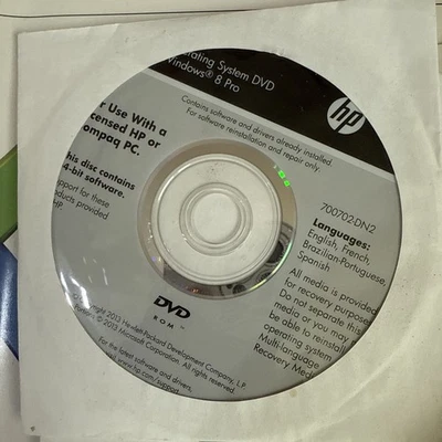 Microsoft Windows 8 PRO Completo 64 Inglés NUEVO Sellado de Fábrica SOLO DVD Foto 1 de 2