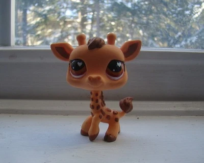 Figura de jirafa vintage Littlest Pet Shop Hasbro LPS juguete años 2000 Foto 1 de 4