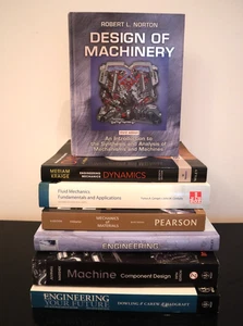 Lote de 7 libros de texto de ingeniería, mecánica, mecánica, materiales, diseño - Imagen 1 de 12