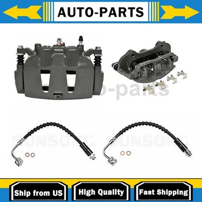 Juego de pinzas de freno delanteras y mangueras para Dodge Grand Caravan 3,6 L_ Foto 1 de 4