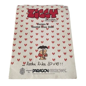 Vintage Counted Cross Stitch Ziggy "Looks Like Love" Pattern Booklet 1981 - Picture 1 of 3