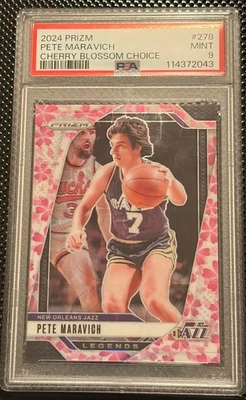 2024-25 Panini Prizm Choice Cherry Blossom 278 Pete Maravich 7/20 Pop 1 - Image 1 of 2