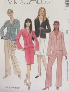 Lovely OOP McCALLS 4391 MS/MP Lined Jacket Pants & Skirt PATTERN 14-16-18-20 UC - Picture 1 of 3