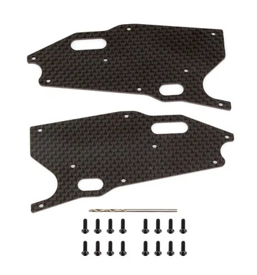 Team Associated 81416 RC8T3.1 FT Arm Stiffeners Front Lower Carbon Fiber Disc. - Image 1 of 2