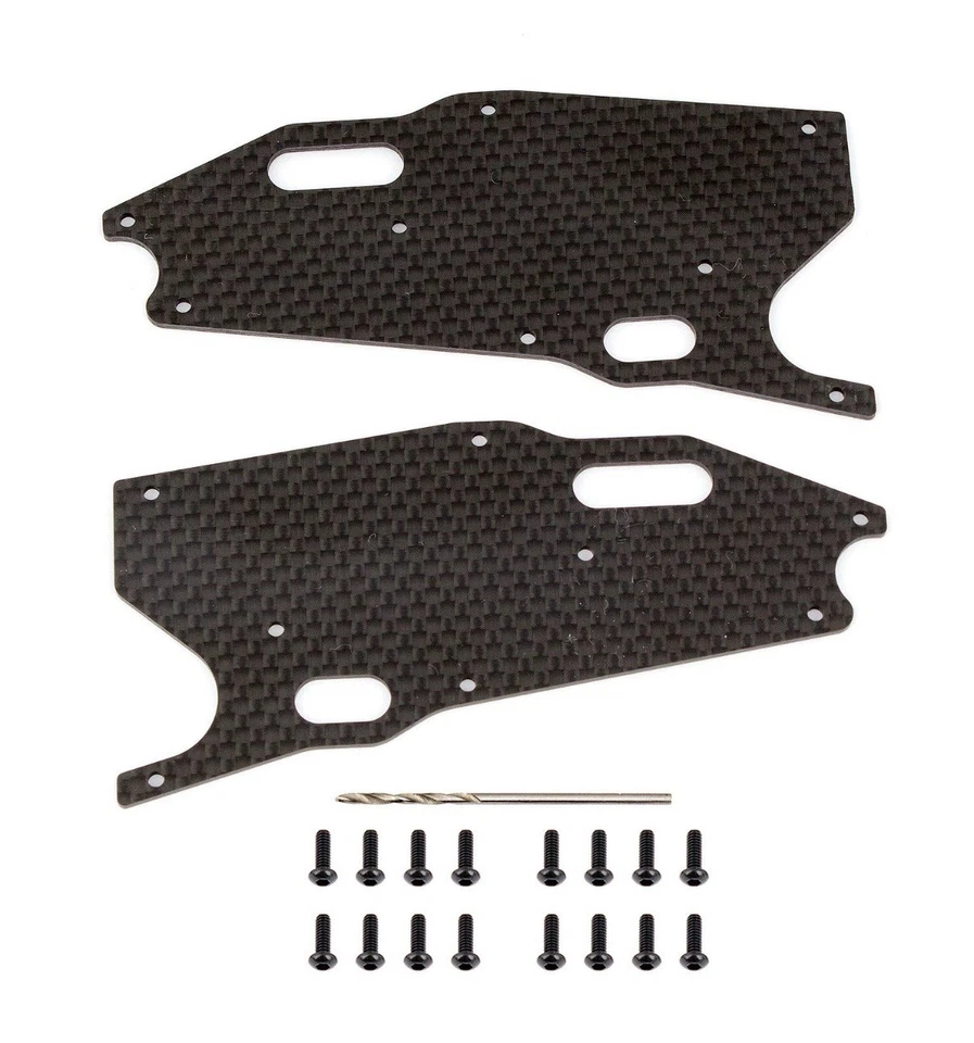 Team Associated 81416 RC8T3.1 FT Arm Stiffeners Front Lower Carbon Fiber Disc. - Image 1 of 2