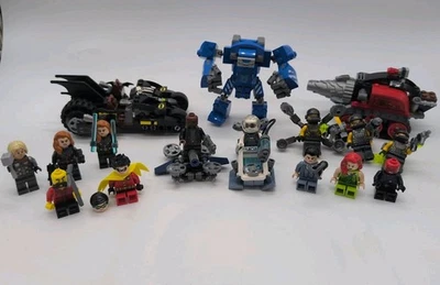 LEGO DC Marvel Super Heroes Avengers Batman  Minifigure Vehicles Parts Lot - Image 1 of 4