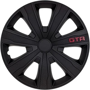 Tapacubos Tapacubos 15" GTR Negro Carbono Juego de 4 Cubiertas Ajuste Específico R15 - Imagen 1 de 2