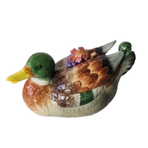 Fritz And Floyd Duck Tureen With Lid And Ladle 14" - Picture 1 of 7