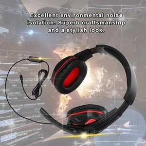 3.5mm Competitive Gaming Headset Headphone With Mic Wired Earphone For FY - Afbeelding 1 van 9
