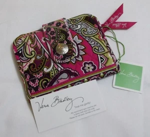 Vera Bradley VERY BERRY PAISLEY Snappy WALLET Coin FOR PURSE Tote BACKPACK NWT - Picture 1 of 3