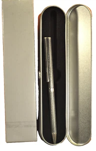 Bolígrafo delgado "S.T.DUPONT" clásico francés c.1991 SP cebada y CT con caja - Imagen 1 de 24