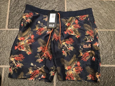 Nuevo JACK WOLFSKIN Paradise Board Shorts Talla XXL con Bolsillos Nuevo con Etiquetas Foto 1 de 4