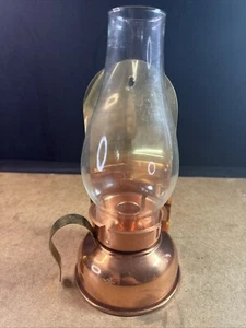 Vintage copper Candle Holder Coppercraft Guild wall decor hanging sconce 10” - Picture 1 of 11