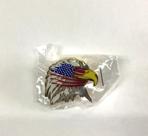 Walmart Lapel Pin American Eagle with Flag NEW - Picture 1 of 3