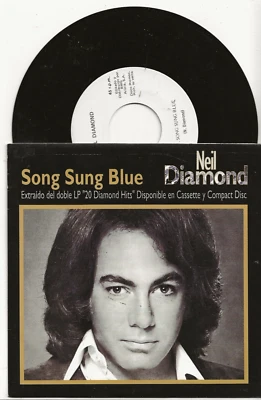 NEIL DIAMOND SONG SUNG BLUE 7 INCH SPAIN PROMO SINGLE FROM 1991, MINT - Image 1 of 2