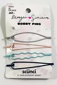 Scünci xo Morgan Simianer 4pc Bobby Pins Pastel Multicolor Hair Clip Accessory - Picture 1 of 3