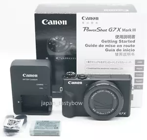 Canon PowerShot G7 X Mark III Digital Camera BLACK English Japanese Brand New - Picture 1 of 1
