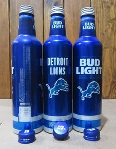 2021 NFL Bud Light Kickoff Detroit Lions Aluminum 16oz Beer Can, GO LIONS!! - Picture 1 of 8