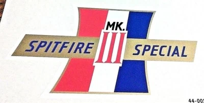 SPITFIRE MK. III Special 5 color flag side panel sticker each 1967 BSA 650 A65S - Image 1 of 4