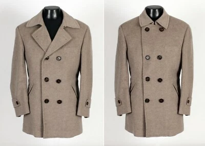 Brunello Cucinelli 100% Cashmere DB Pea Coat Jacket - L / XL - $8000 Retail - Image 1 of 4
