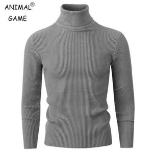 Nuevo Suéter Pullover Para Hombre Cuello Alto Otoño Manga Larga Informal Moda - Imagen 1 de 34