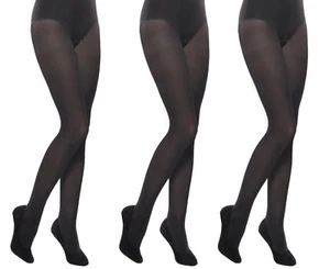 Collant Nero Scuola Tinta Unita Bambina Bambini Età 9 -16 Anni Confezione da 1,2,3 - Foto 1 di 11