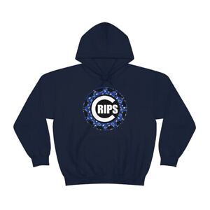 Deep Blue C Crip Blue Bandana Heavy Blend™ Hooded Sweatshirt
