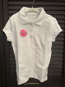 White Polo Shirts Size S/P 5/6 Great For School Uniform Brand New ,5 Available - Picture 1 of 4