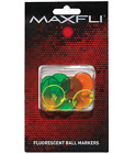 Golf Ball Markers Neon - High Visibility Fluorescent - 12 Pack - MAXFLI