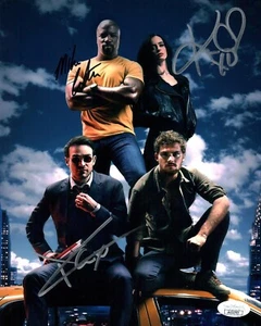 The Defenders 8x10 Photo Cast x3 Signed Cox, Ritter, Colter JSA Certified - Picture 1 of 4