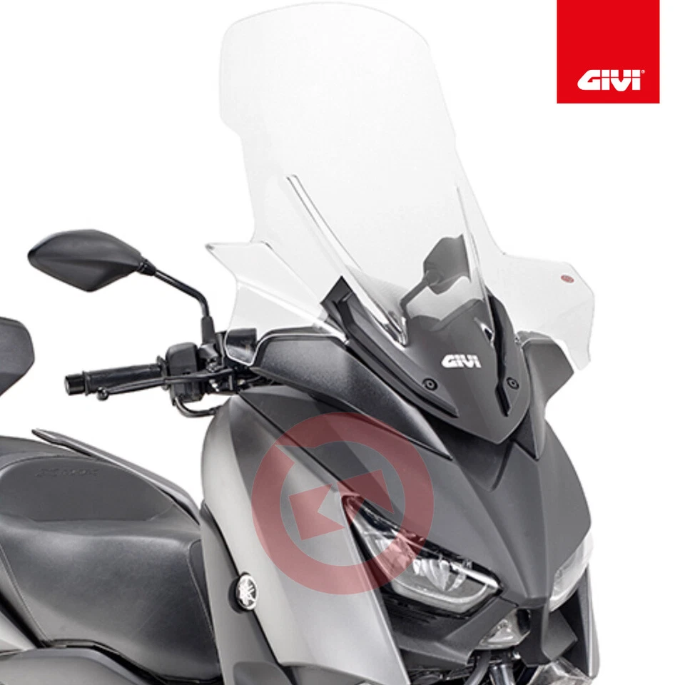 Set GIVI Pare-Brise Haut Transparent D2136ST pour Yamaha X-Max 400 2018-2021 - Photo 1/4