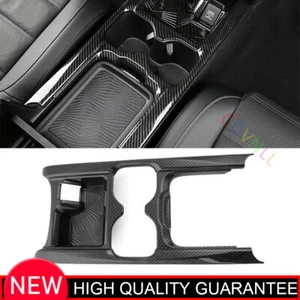 Para Honda 2017-2022 CRV Fibra de Carbono Coche Engranaje Agua Portavasos Marco Cubierta Borde - Imagen 1 de 7