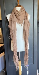 New Auth Chan Luu Cashmere and Silk Scarf Color: Cafe Au Lait - Picture 1 of 5