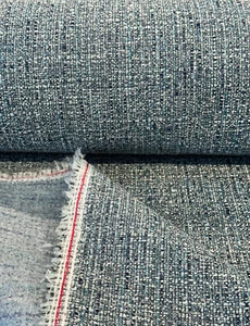 Fabricut Hampton Laguna Blue Tweed Upholstery Fabric By The Yard - Picture 1 of 5