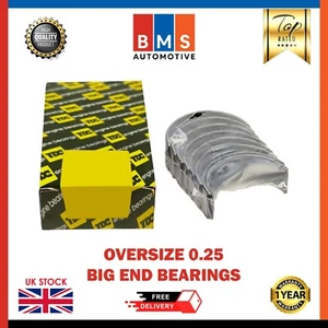 OPEL ASTRA CALIBRA CAVALIER C20XE 2.0 PETROL CONROD BEARING 0.25 BRANDED TDC NEW - Picture 1 of 8