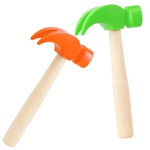 2 Pack Wooden Hammer Toys Simulation Hammers Maintenance Tools Educational To... - Picture 1 of 8
