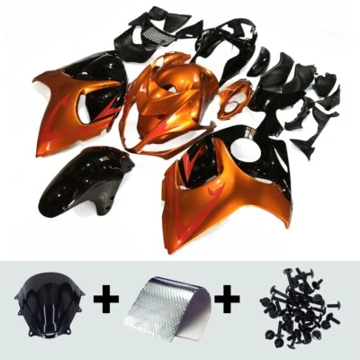 Injection Orange Fairing Kit for 2008-2020 Suzuki GSXR1300 Hayabusa ABS Bodywork - Image 1 of 4