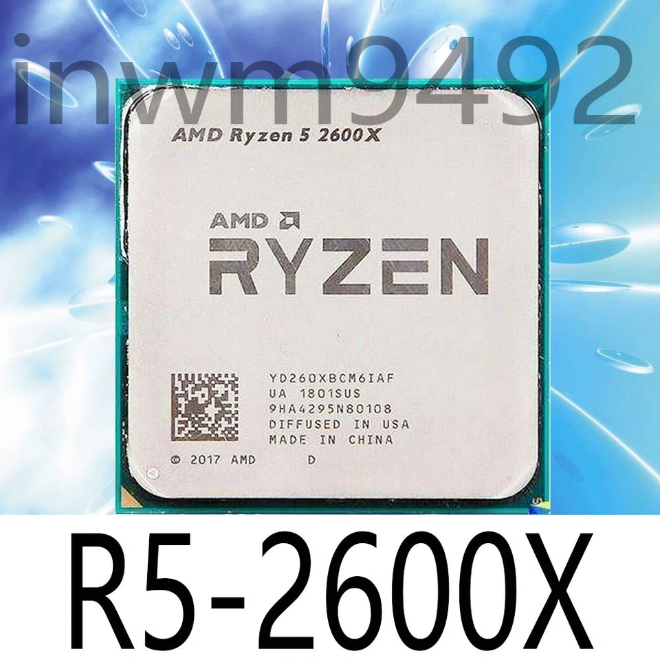 AMD Ryzen 5 2600X R5-2600X 3.6GHz 6Core 12Thr 95W Socket AM4 CPU Processors - Image 1 of 1