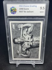 1990 SCORE Baseball #697 Bo Jackson Graded PCG 9.5 MINT+ (ICONIC CARD)