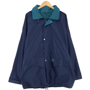 Vintage Helly Hansen Jacke Herren Wasserdicht 90er Blau Kapuzen Xh7 Größe L - Bild 1 von 8