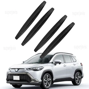 Protector de parachoques de tira anticolisión de grano de fibra de carbono para Toyota CorollaCross - Imagen 1 de 13