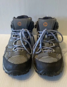 Merrell Shoes Big Kids 3m Grey Mid Waterproof Boots Moab 2 MK162260 - Picture 1 of 13