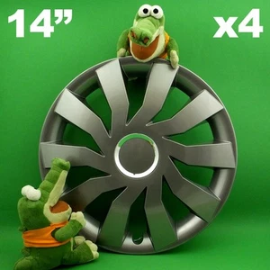 Radkappen 14" Cliff ★ 4 Stück ★ GRAPHIT für Seat Ibiza Mii Peugeot 107 206 - Bild 1 von 1