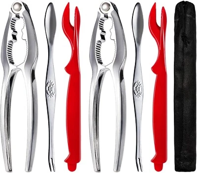 Juego de 7 herramientas para mariscos de acero inoxidable galletas para patas de cangrejo utensilios de langosta Foto 1 de 4