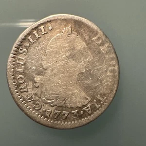 Bolivia - 1773 Silver 1 Real Spanish Colonial Carlos III - Picture 1 of 8